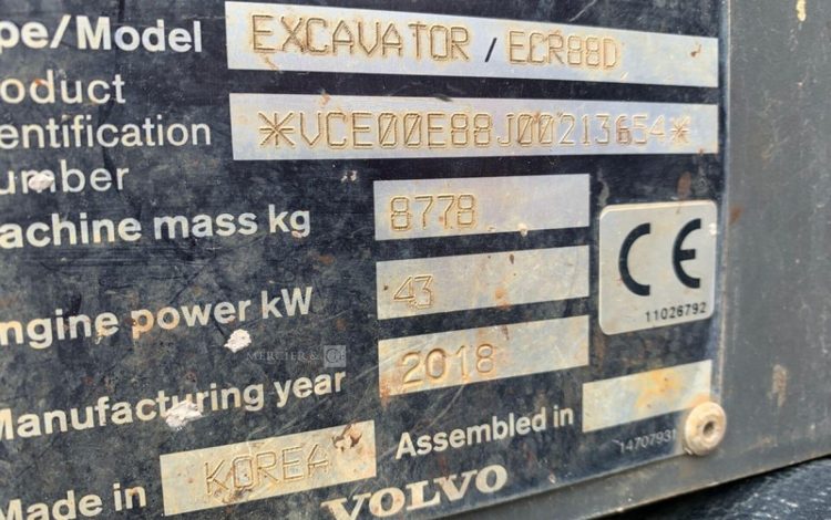 VOLVO ECR88D  PEL010483