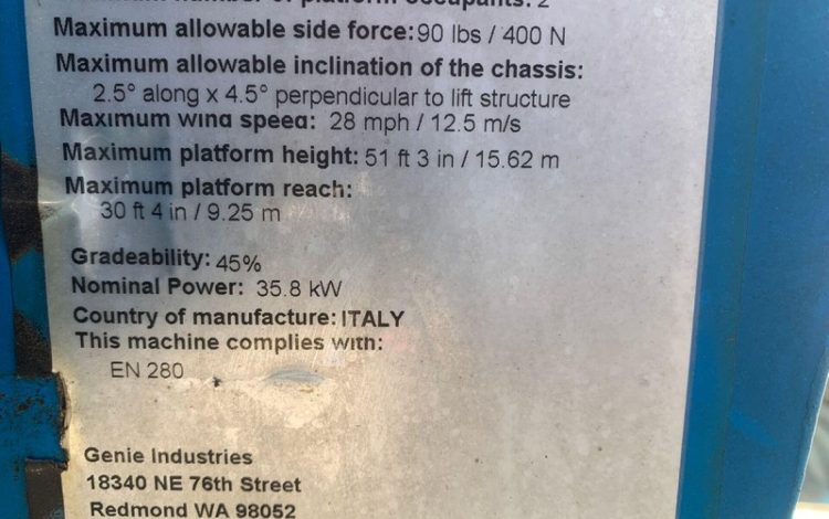 GENIE Z-51/30JRT  15AD2320