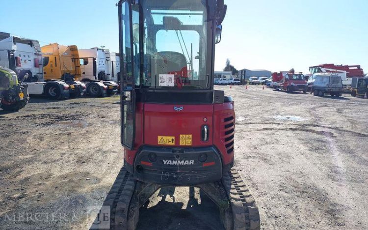 YANMAR MINI PELLE VIO27-6 SUR CHENILLES – 2,7 TONNES DIESEL – 2735 HEURES – ANNEE 2022 ROUGE 19767