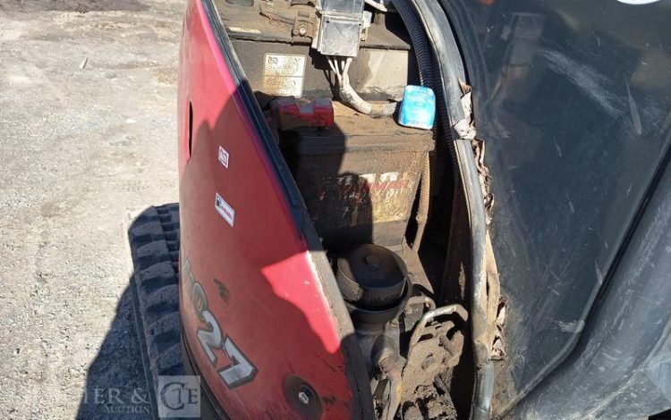 YANMAR MINI PELLE VIO27-6 SUR CHENILLES – 2,7 TONNES DIESEL – 2735 HEURES – ANNEE 2022 ROUGE 19767