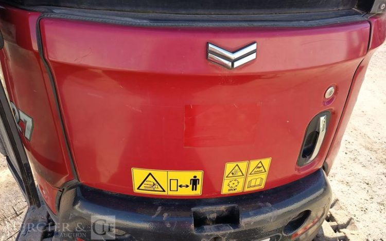 YANMAR MINI PELLE VIO27-6 SUR CHENILLES – 2,7 TONNES DIESEL – 2735 HEURES – ANNEE 2022 ROUGE 19767
