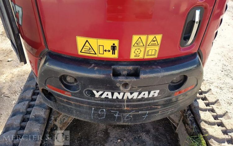 YANMAR MINI PELLE VIO27-6 SUR CHENILLES – 2,7 TONNES DIESEL – 2735 HEURES – ANNEE 2022 ROUGE 19767