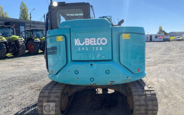 KOBELCO PELLE SUR CHENILLES  SK75SR-7 – 8,8 TONNES – DIESEL – 1061 HEURES – ANNEE 2024  51728