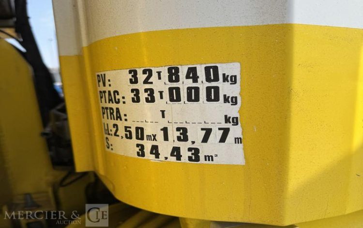 SCANIA CAMION EQUIPE D&rsquo;UNE NACELLE WUMAG WT 700 – 331000 KM -AN 2009- 331000 KM  AC-344-MB