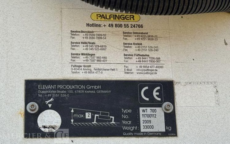 SCANIA CAMION EQUIPE D&rsquo;UNE NACELLE WUMAG WT 700 – 331000 KM -AN 2009- 331000 KM  AC-344-MB