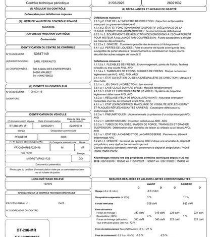 PEUGEOT 3008 GENERATION-I 1.6 HDI 110CH ALLURE BLANC BT-286-MR