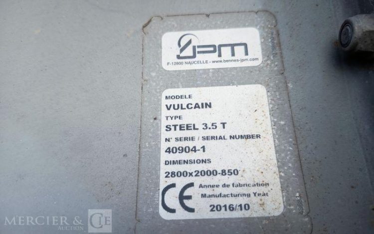 IVECO 35C13 BENNE SIMPLE CABINE COFFRE  EB-218-GW