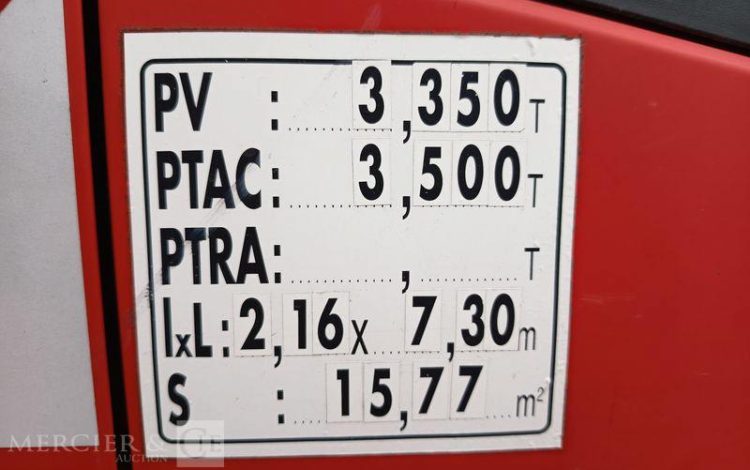 GSR 35S11 AVEC NACELLE GSR E169TR 11M – DIESEL – 1727 HEURES – ANNEE 2016 ROUGE EC-998-WD