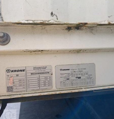 KRONE SEMI REMORQUE FOURGON KRONE RIDEAU Hayon (EN DESIGNATION 77)  FB-310-QB