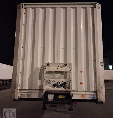 KRONE SEMI REMORQUE FOURGON KRONE RIDEAU Hayon (DESIGNATION 77) BLANC FC-792-CE