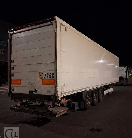 KRONE SEMI REMORQUE FOURGON KRONE RIDEAU Hayon (DESIGNATION 77) BLANC FC-792-CE