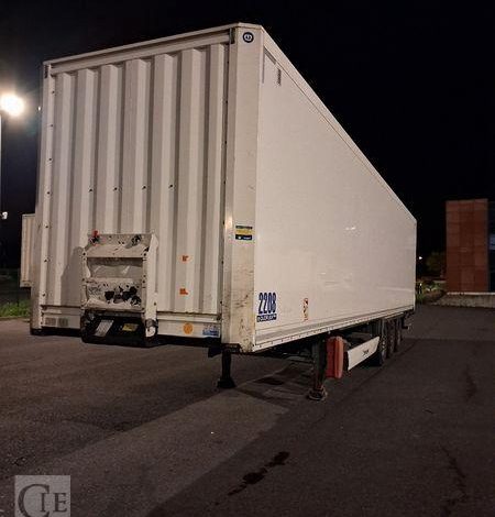 KRONE SEMI REMORQUE FOURGON KRONE RIDEAU Hayon (DESIGNATION 77) BLANC FC-792-CE