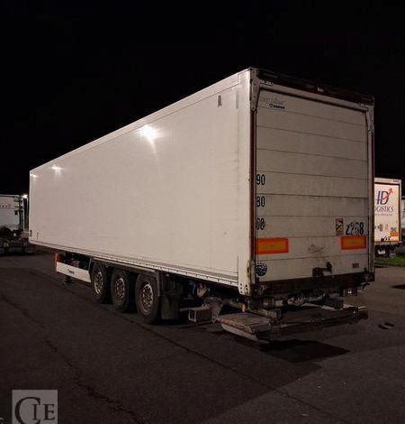 KRONE SEMI REMORQUE FOURGON KRONE RIDEAU Hayon (DESIGNATION 77) BLANC FC-792-CE