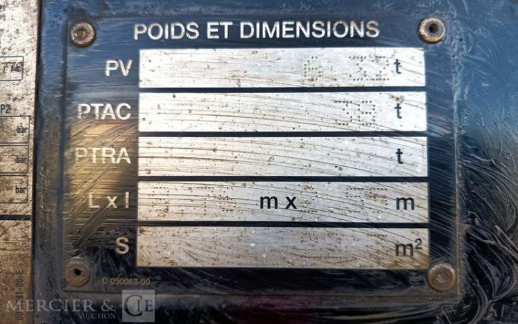 BENALU SEMI REMORQUE BENNE BASCULANTE – 3 ESSIEUX – PTAC 38 TONNES – ANNEE 2020  FP-920-NS
