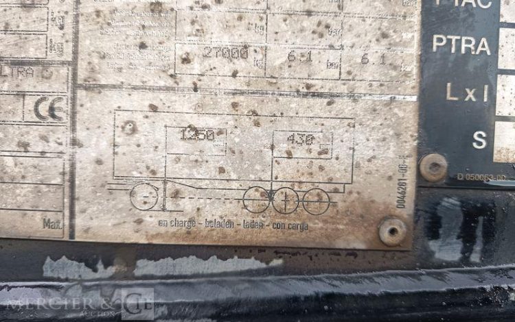 BENALU SEMI BENNE BASCULANTE – 3 ESSIEUX – PTAC 39 TONNES  – ANNEE 2020  FP-950-NS