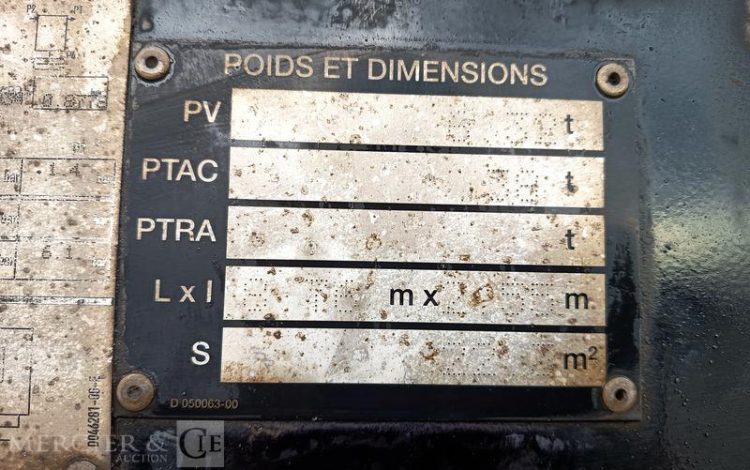 BENALU SEMI BENNE BASCULANTE – 3 ESSIEUX – PTAC 39 TONNES  – ANNEE 2020  FP-950-NS