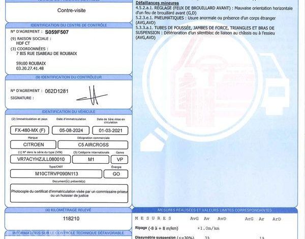 CITROEN C5 AIRCROSS 1.5 BLUEHDI 130ch FEEL BLEU FX-480-MX