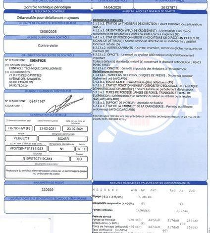 PEUGEOT BOXER  FX-790-HW