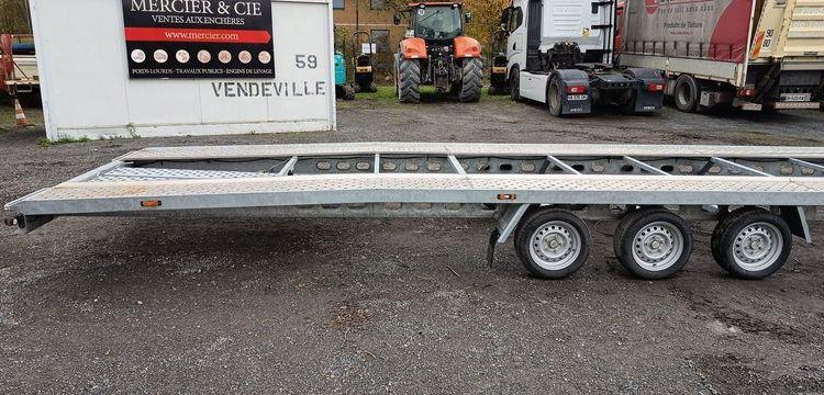 PHOENIX REMORQUE PORTE VOITURE 3 ESSIEUX – PTAC : 3,5T- POUR PIECE SANS CARTE GRISE  GN-860-AG