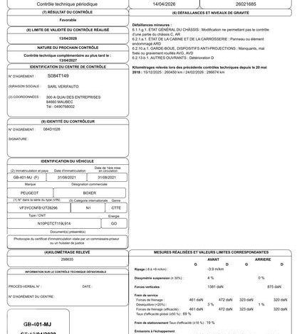PEUGEOT BOXER  GB-401-MJ