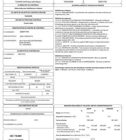 PEUGEOT BOXER  GB-716-MH