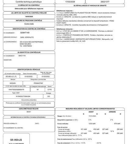 NISSAN PRIMASTAR FOURGON 2.0 DCI 150 L2H1 N-CONNECTA BLANC GE-863-LG