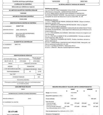 NISSAN PRIMASTAR FOURGON 2.0 DCI 150 L2H1 LONG N-CONNECTA BLANC GE-871-HR