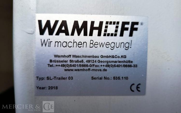 WEKA SEMI REMORQUE A RAIL COULISSANT DOUBLE ETAGE –  2 ESSIEUX – ANNEE 2018  QAHE603