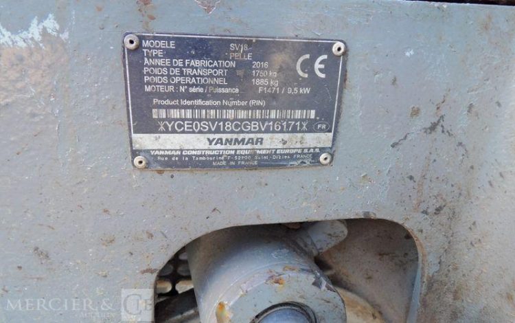 YANMAR MINIPELLE 1.5T DIESEL – AN 2016  16171