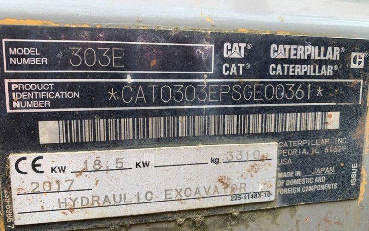 CATERPILLAR 303E  12036