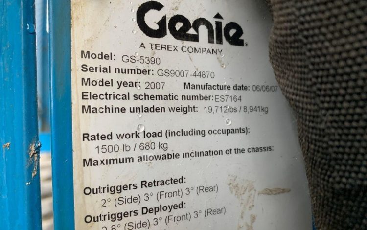 GENIE GS-5390  LOC44870