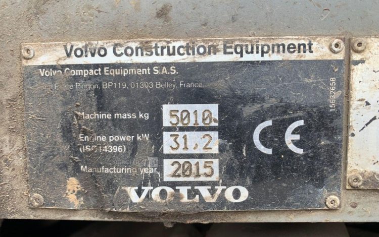 VOLVO ECR50D  212308