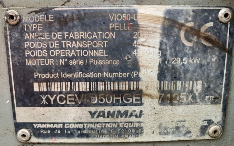 YANMAR VIO50-U  H360K002