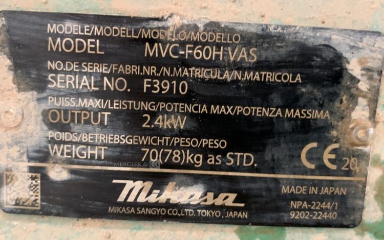 MIKASA MVC-F60H  PLA012588