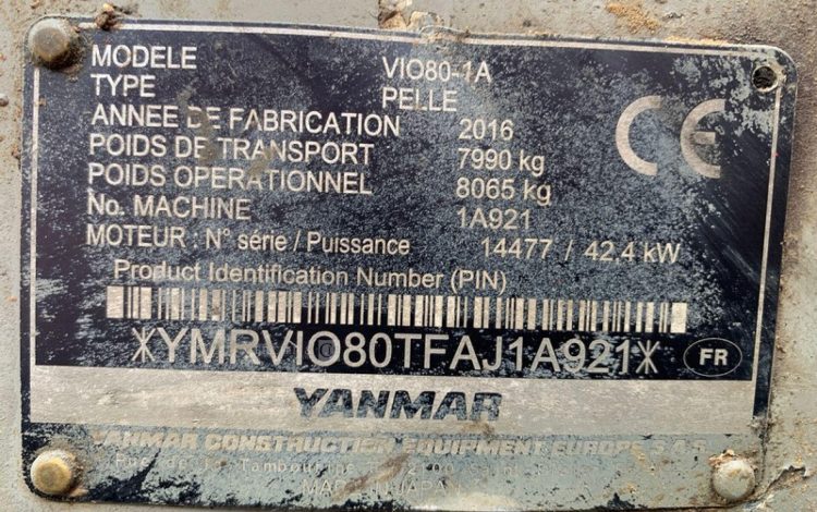 YANMAR VIO80-1A  225860