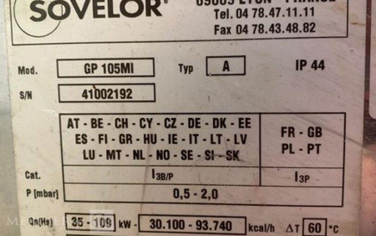 SOVELOR GP105MI  CHG010041