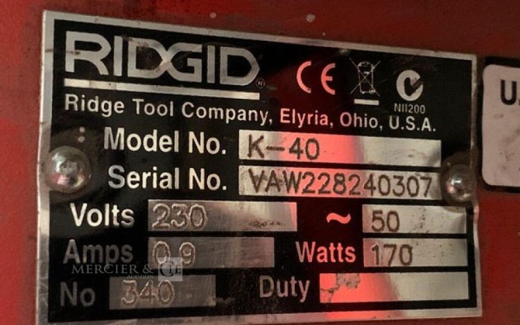 RIDGID K-40  DEB010010