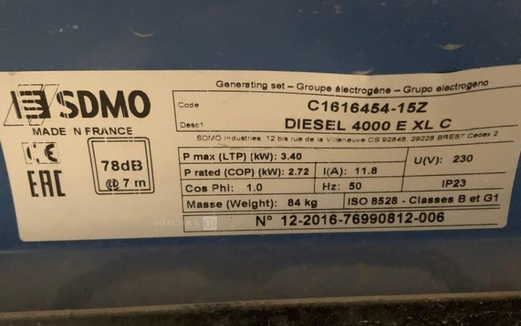 SDMO 4000E XL C  GRO747009
