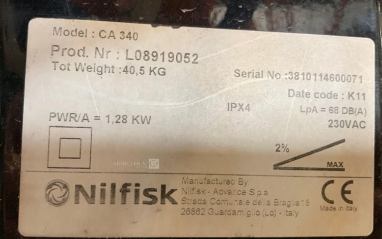 NILFISK CA340  LAV010080