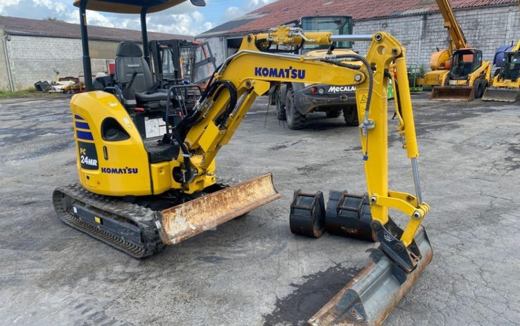 KOMATSU MINI PELLE PC24MR-5 SUR CHENILLES – 2,5 TONNES – DIESEL – 202 HEURES -ANNEE 2024  20574