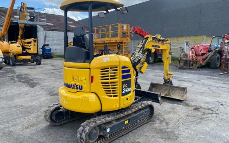 KOMATSU MINI PELLE PC24MR-5 SUR CHENILLES – 2,5 TONNES – DIESEL – 202 HEURES -ANNEE 2024  20574