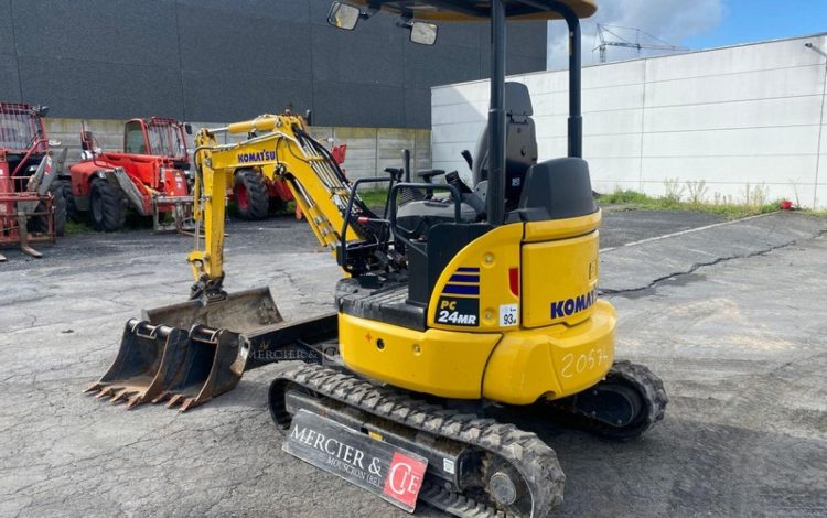 KOMATSU MINI PELLE PC24MR-5 SUR CHENILLES – 2,5 TONNES – DIESEL – 202 HEURES -ANNEE 2024  20574