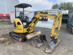 KOMATSU MINI PELLE PC24MR-5 SUR CHENILLES – 2,5 TONNES – DIESEL – 202 HEURES -ANNEE 2024  20574