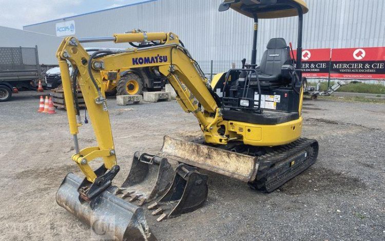 KOMATSU MINI PELLE PC24MR-5 SUR CHENILLES – 2,5 TONNES – DIESEL – 202 HEURES -ANNEE 2024  20574