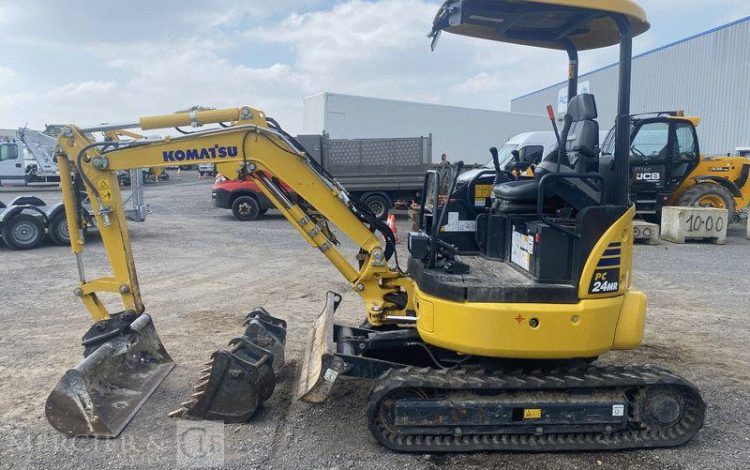 KOMATSU MINI PELLE PC24MR-5 SUR CHENILLES – 2,5 TONNES – DIESEL – 202 HEURES -ANNEE 2024  20574
