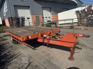 FOURNIER REMORQUE PLATEAU PB10D13L – 1 ESSIEU – PTAC 10,5T – AN 1988  2401NK13