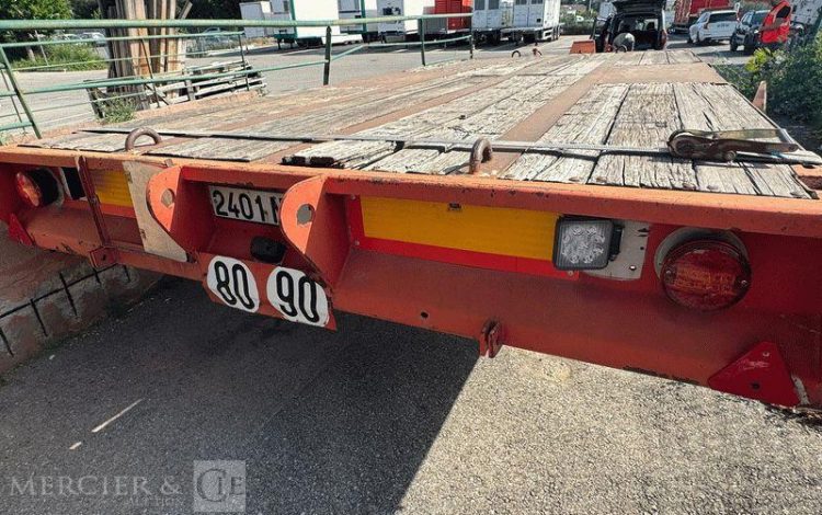 FOURNIER REMORQUE PLATEAU PB10D13L – 1 ESSIEU – PTAC 10,5T – AN 1988  2401NK13