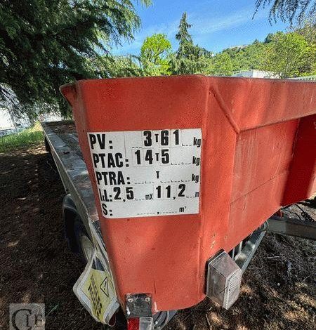 ROBUSTE KAISER PLATEAU R210F1C – 2 ESSIEUX AVEC ESSIEU DIRECTIONNEL – PTAC 14,5T – ANNEE 1995  2737RG76