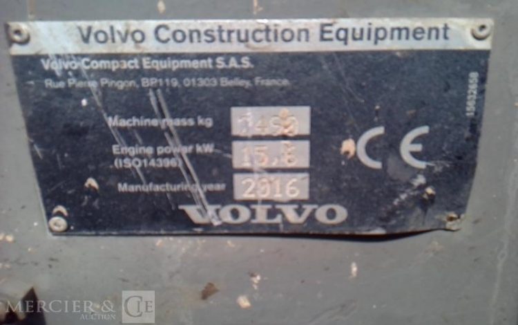 VOLVO MINIPELLE 2T5 ECR25D 4327H AN2016  4325