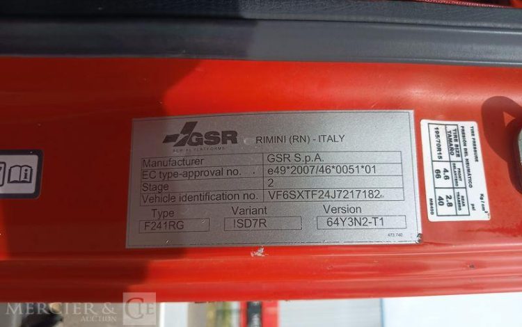 GSR MAXITY NACELLE GSR BT200T 20M  FC-023-BK